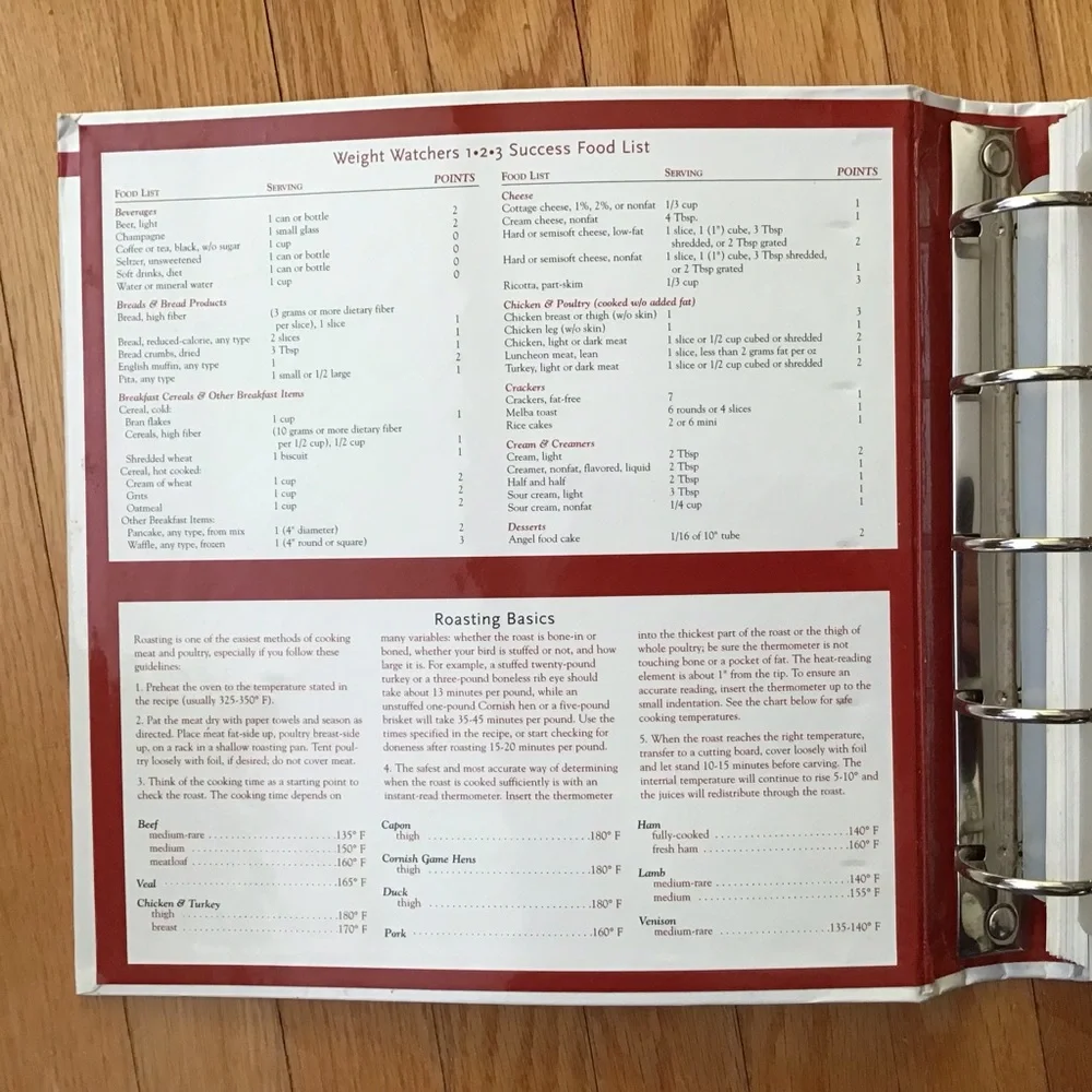 Weight Watchers New Complete Cookbook 5 Ring Binder - Picture 5 of 13